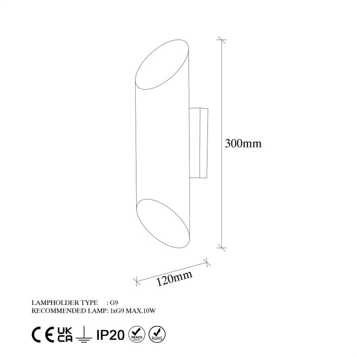 Opviq Cut - 11815 Lámpara de pared blanca de metal Opviq Cut - 11815 Lámpara de pared blanca de metal